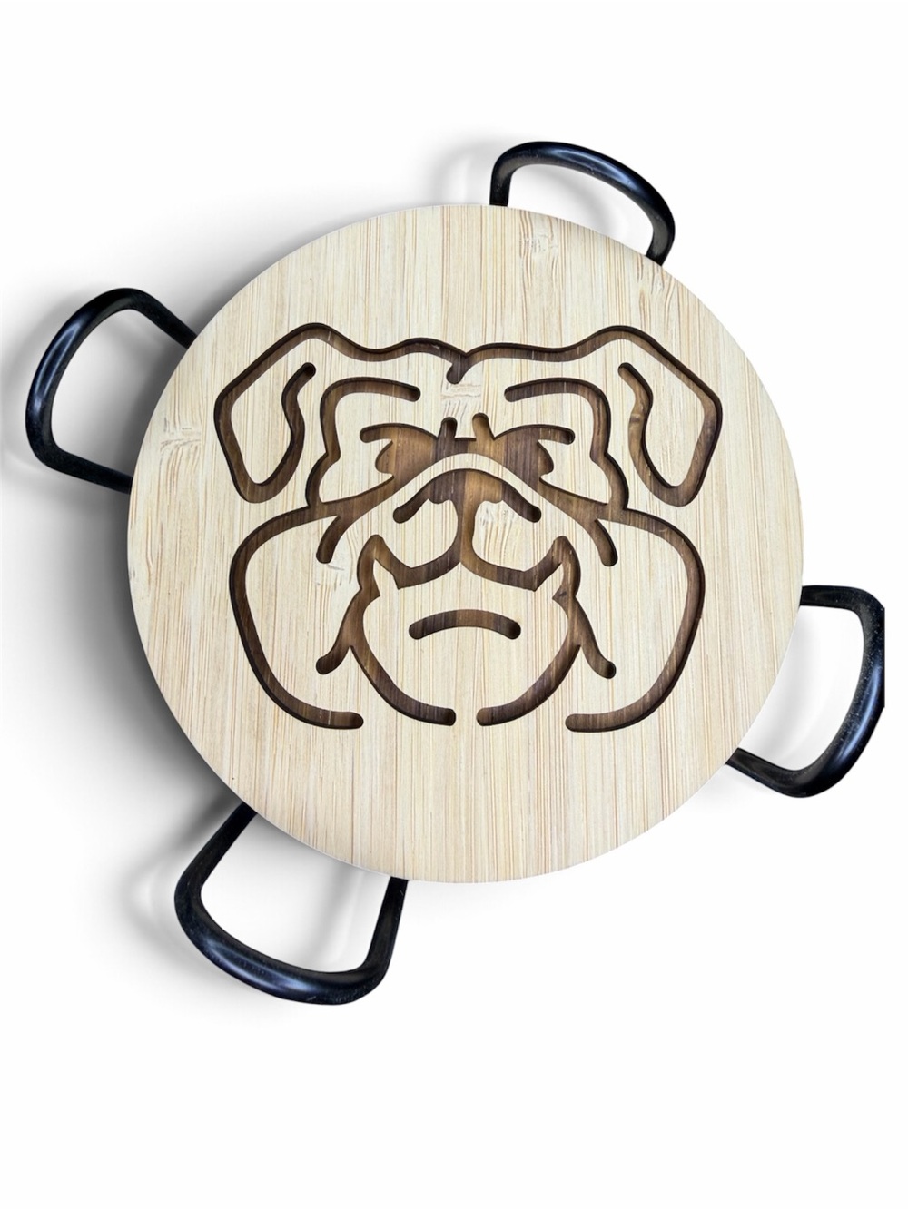 Bulldog Coasters - Natural Bamboo